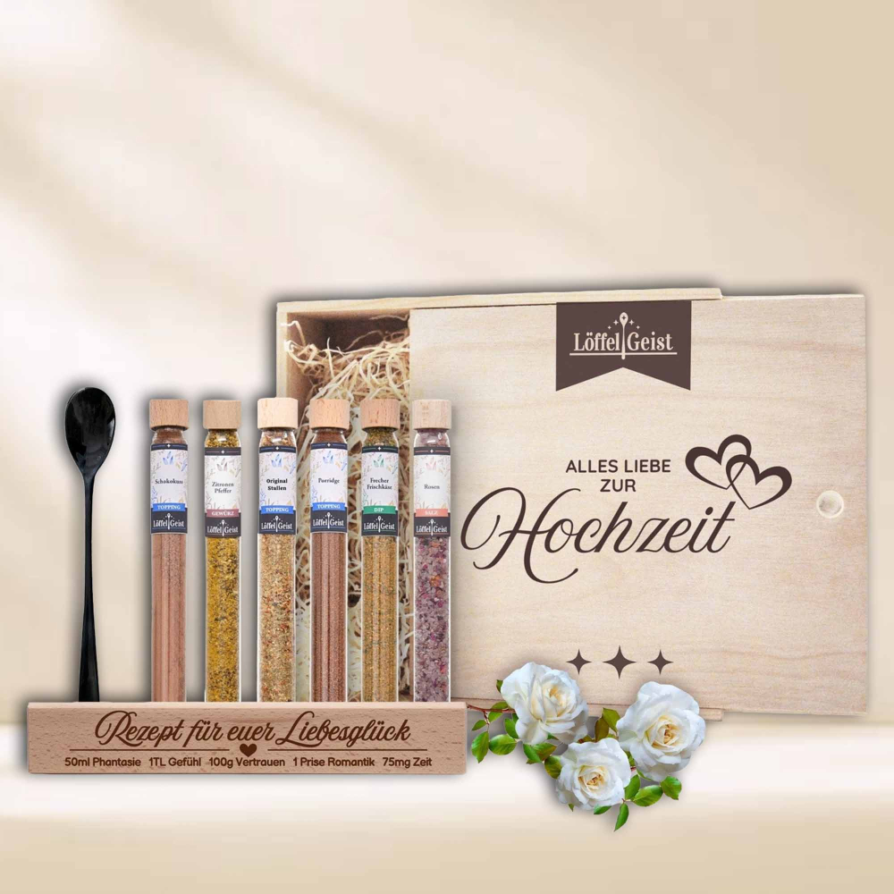 Preview: Gewürz-Geschenkbox Alles Liebe zur Hochzeit